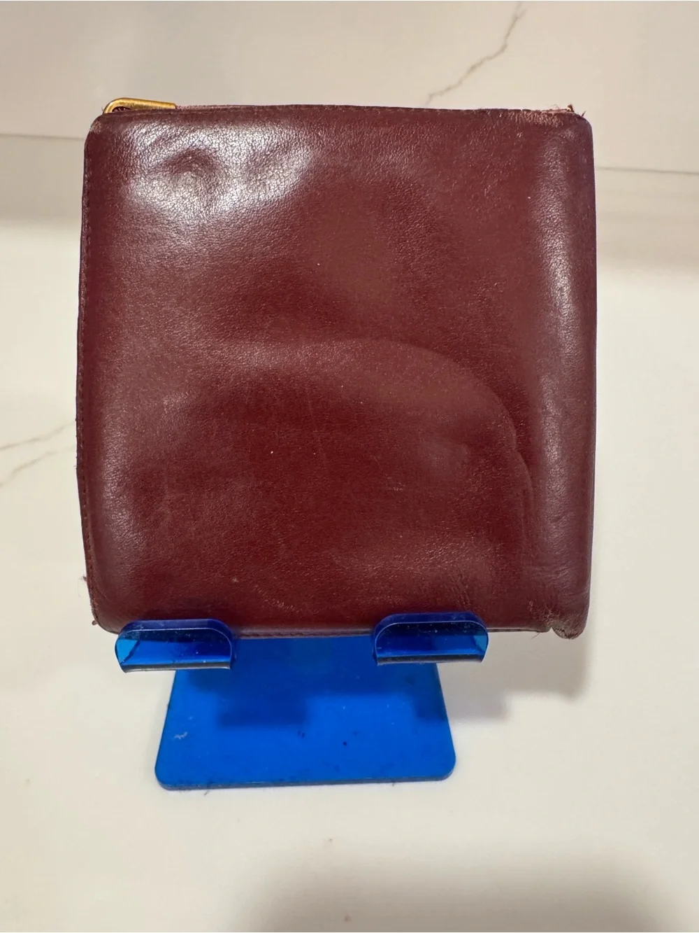 Authentic Cartier Must de Cartier Burgundy 100% Leather Wallet